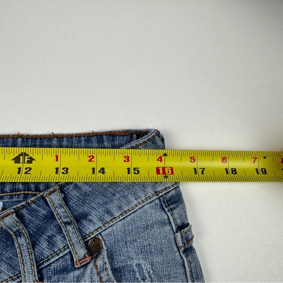 Paris Blues Women's Light Blue Denim Cullottes Capri Jeans size 14W - Picture 10 of 15